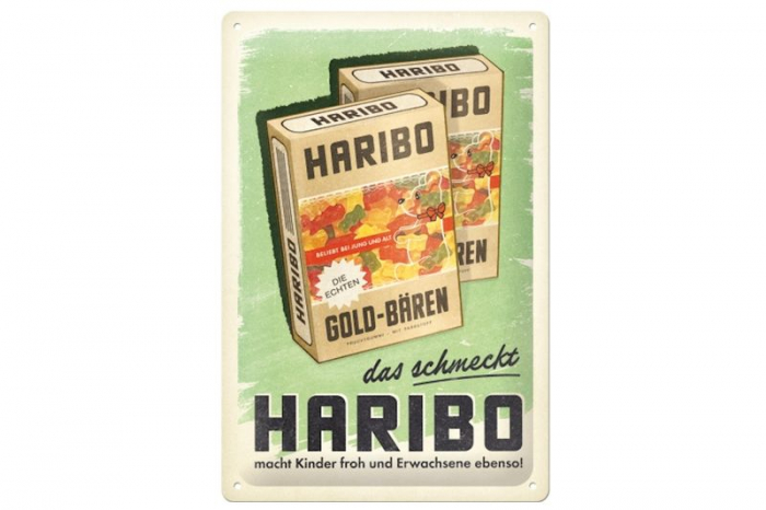 Blechschild Haribo Box